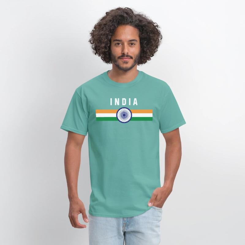 India - flag and coat of arms