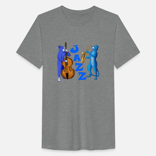 JAZZ CATS - CATS PLAYING SAXOPHONE AND DOUBLE BASS