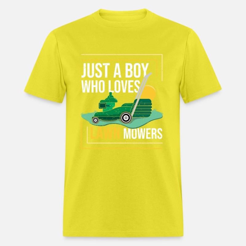 Just A Boy Who Loves Lawn Mowers Cool Mower Racing