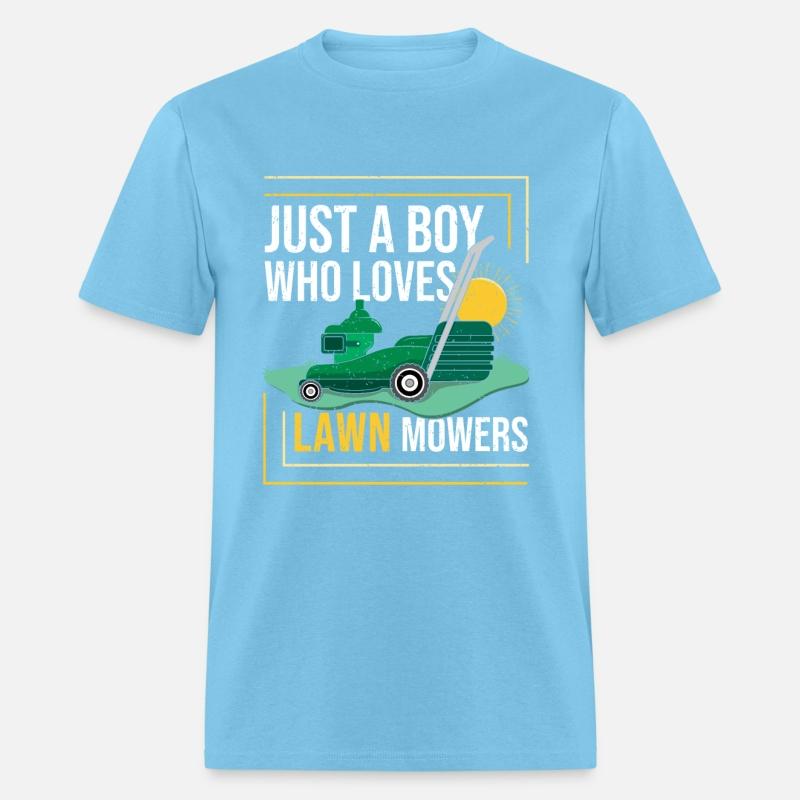 Just A Boy Who Loves Lawn Mowers Cool Mower Racing