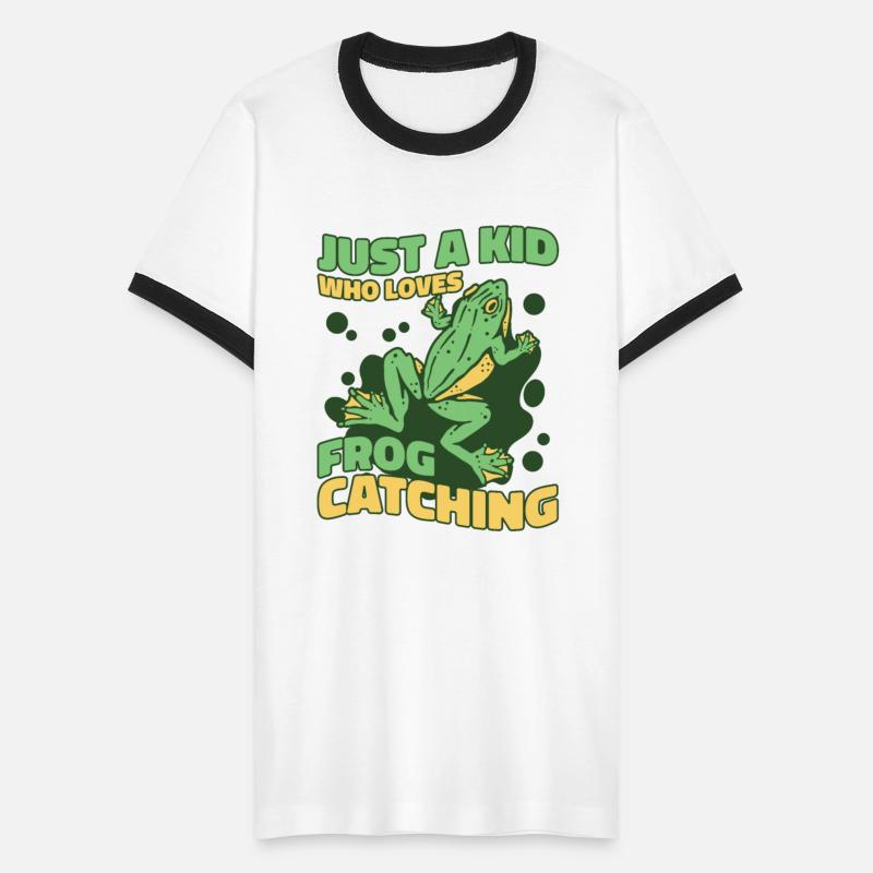 Just A Kid Who Loves Frog Catching Bullfrog Frog