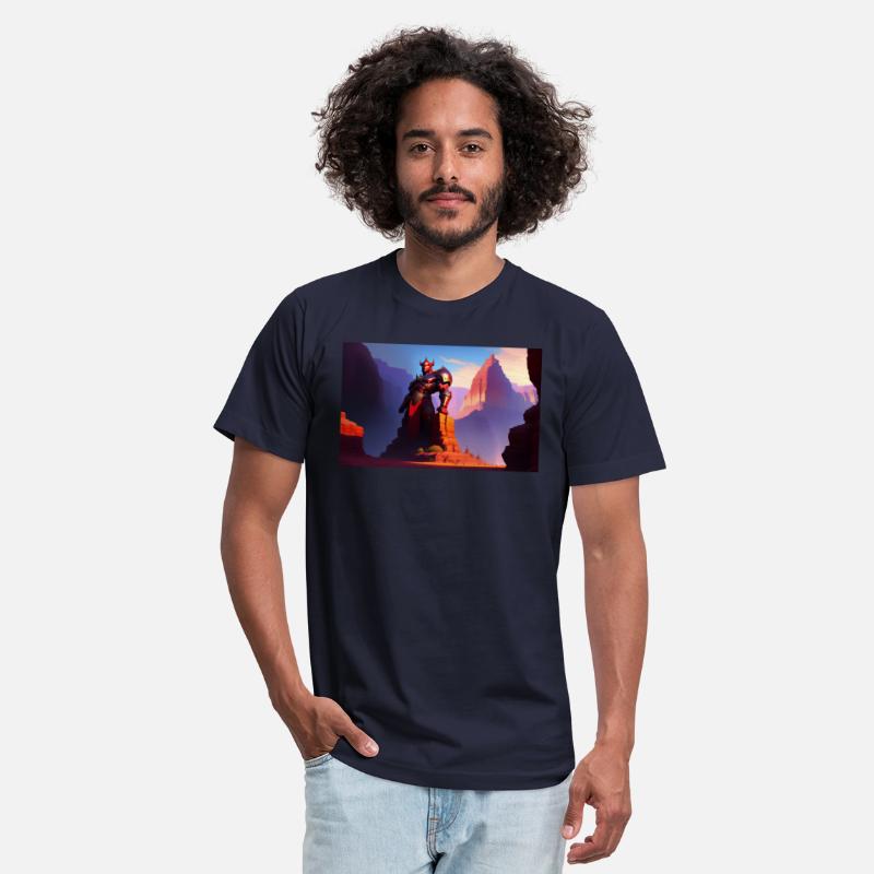 Khorne statue in the depths of the grand canyon