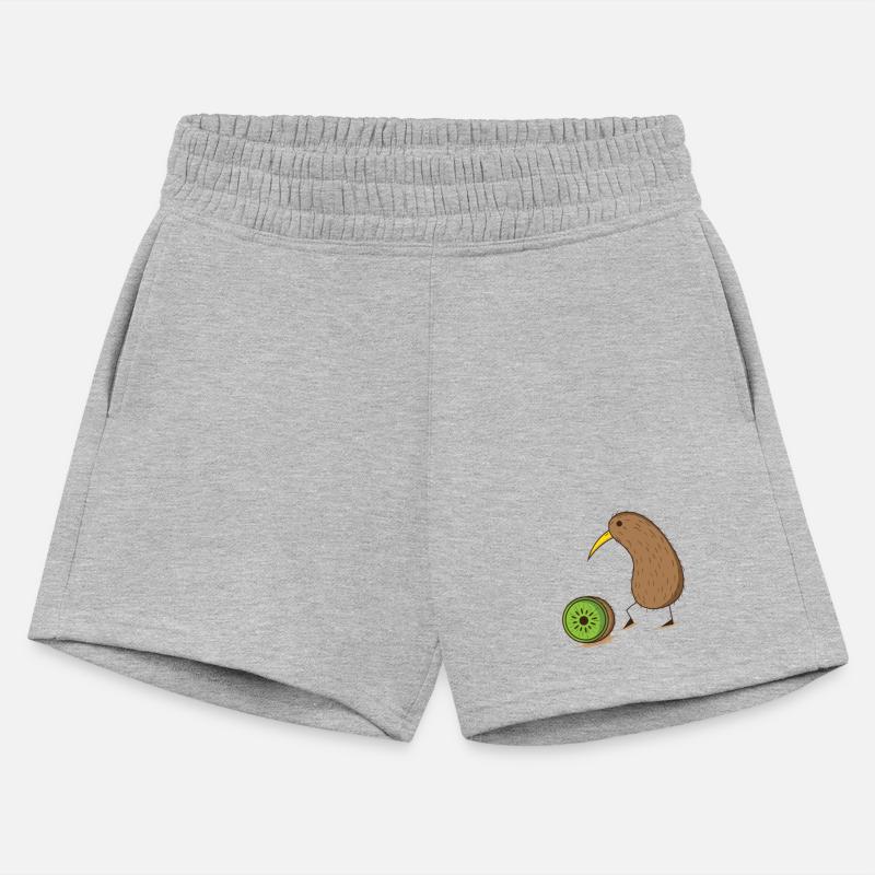 Kiwi Bird with a sliced Kiwi Fruit