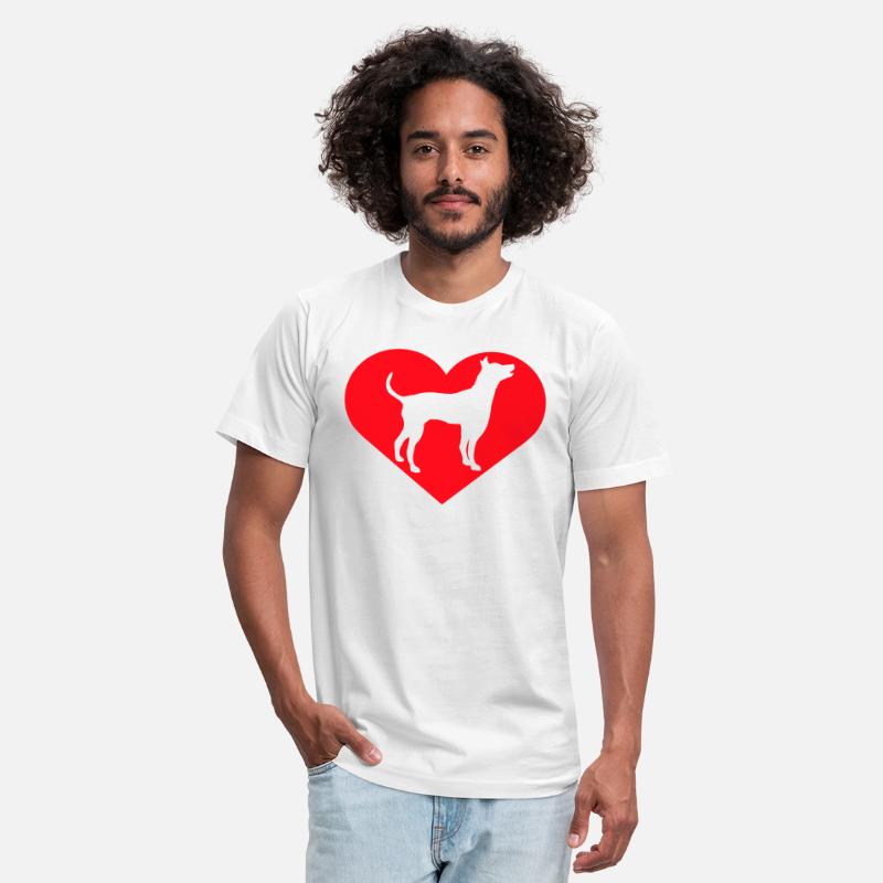 Large Dog Heart Love Symbol Silhouette Outline Fun