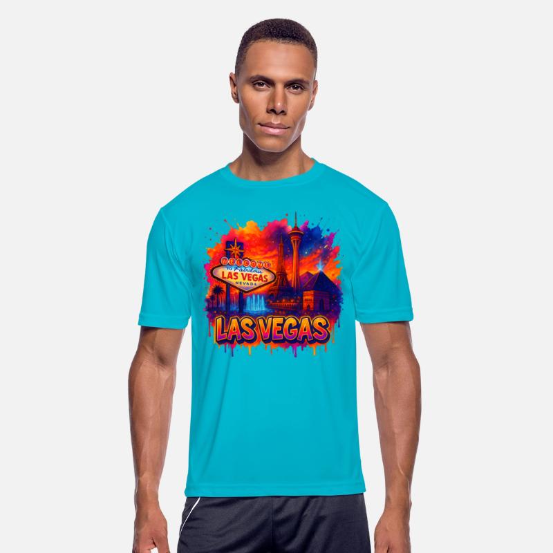 Las Vegas Skyline Watercolor Art Urban art