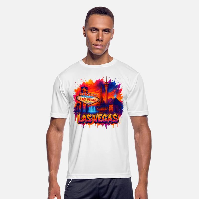 Las Vegas Skyline Watercolor Art Urban art