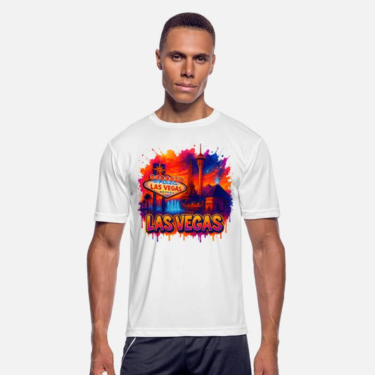 Las Vegas Skyline Watercolor Art Urban art