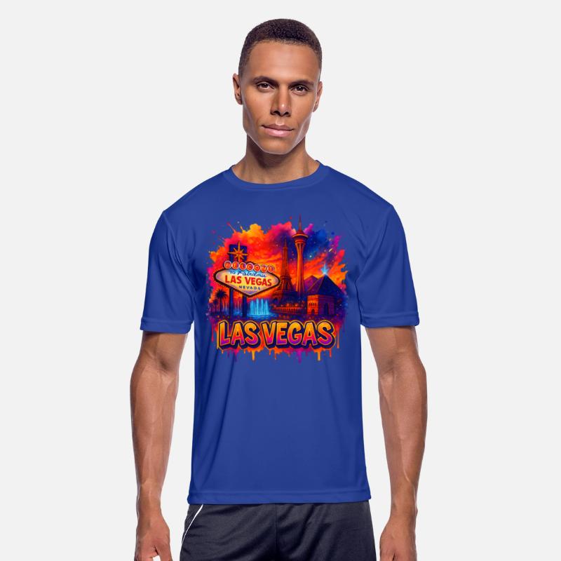 Las Vegas Skyline Watercolor Art Urban art