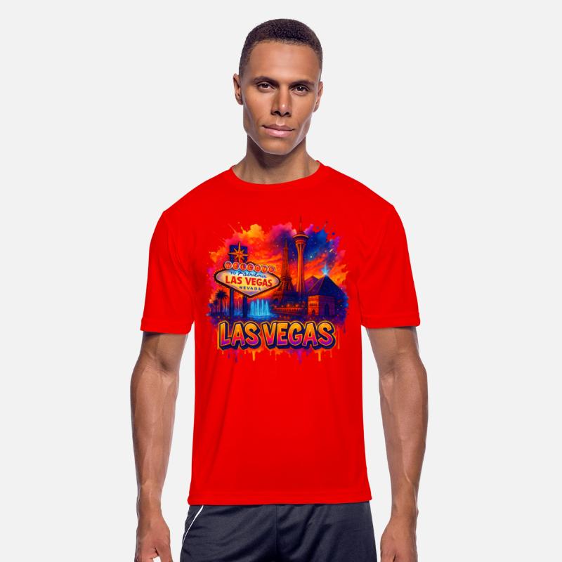 Las Vegas Skyline Watercolor Art Urban art