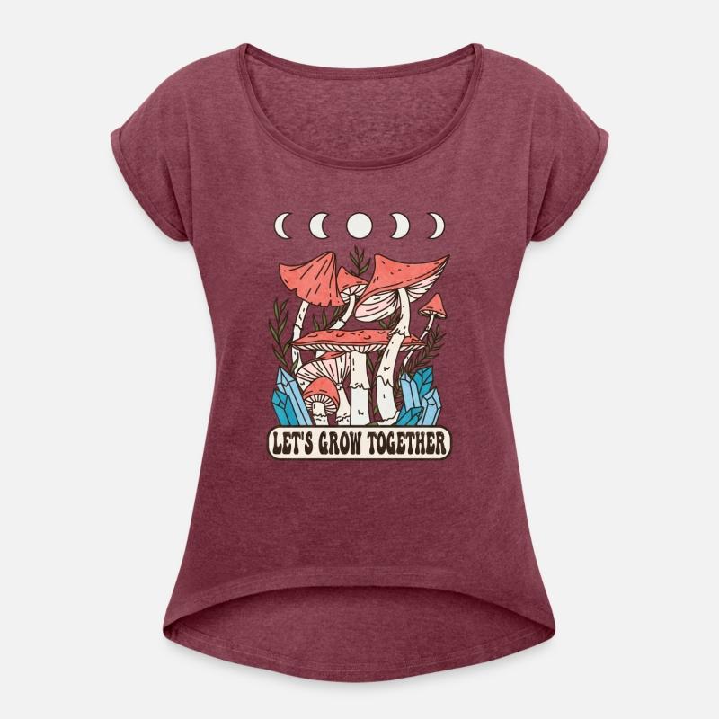 Let s Grow Together Mushrooms Moon Phase Crystals