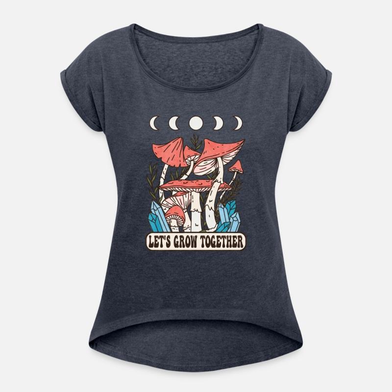 Let s Grow Together Mushrooms Moon Phase Crystals