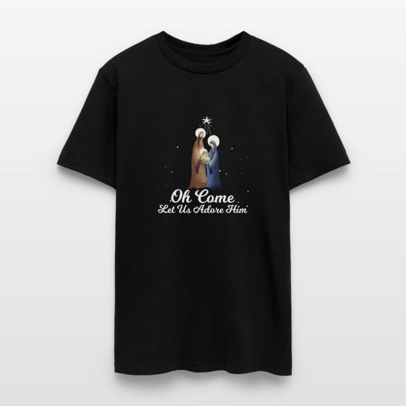 Let Us Adore Him Advent Nativity Scene