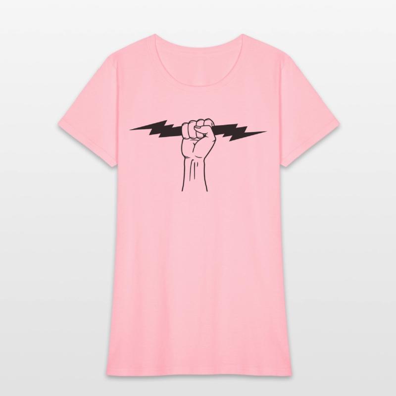 Lightning in fist electrician logo