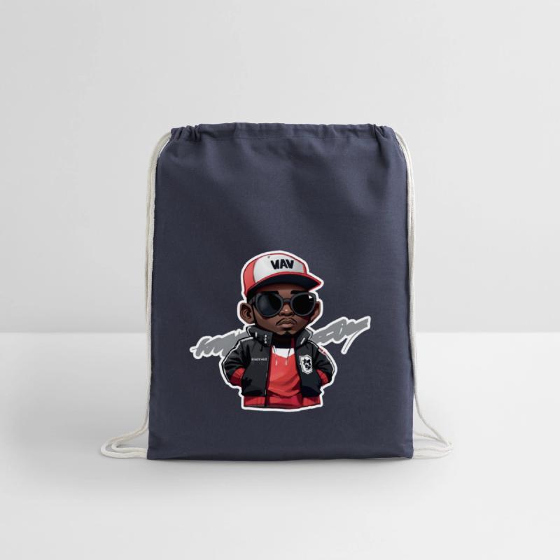 Little Hip Hop Head with Stroke (Red)