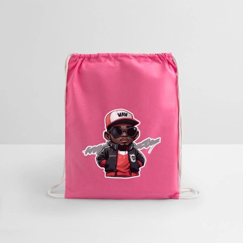 Little Hip Hop Head with Stroke (Red)