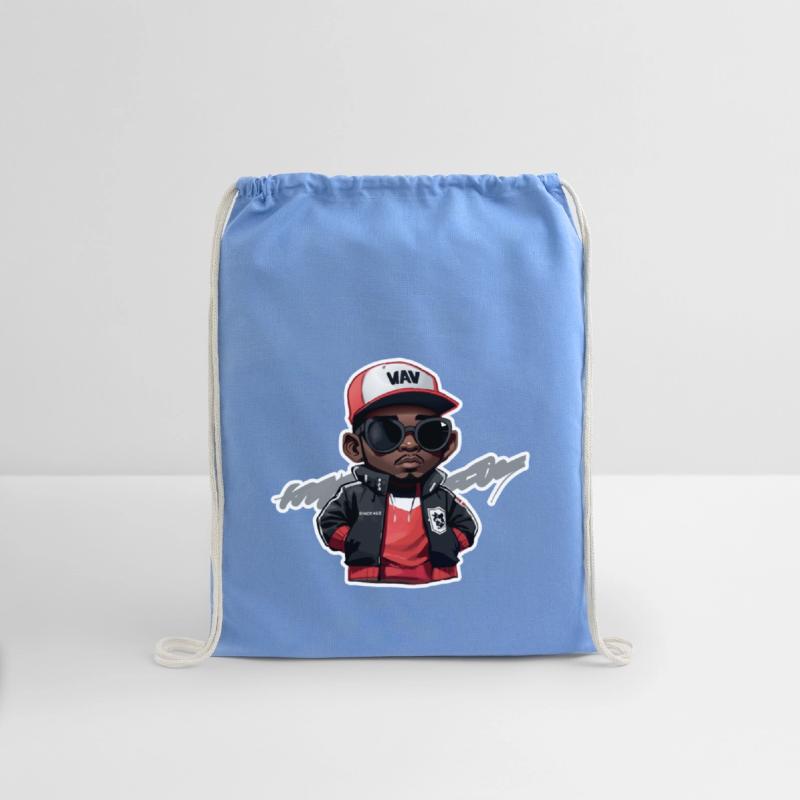 Little Hip Hop Head with Stroke (Red)