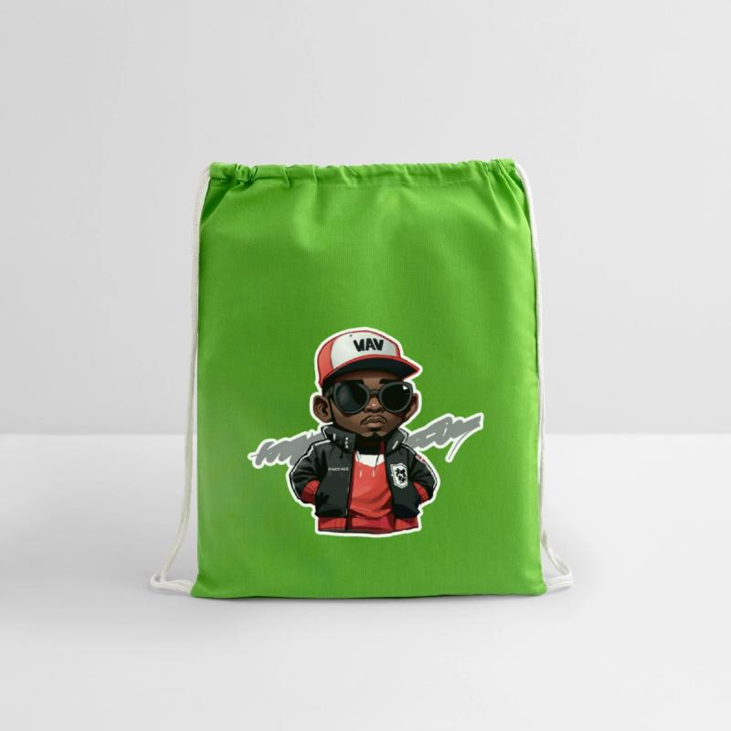 Little Hip Hop Head with Stroke (Red)