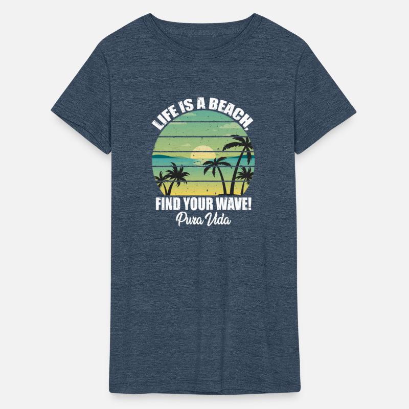 Live Beach Find Your Wave Pura Vida Latin