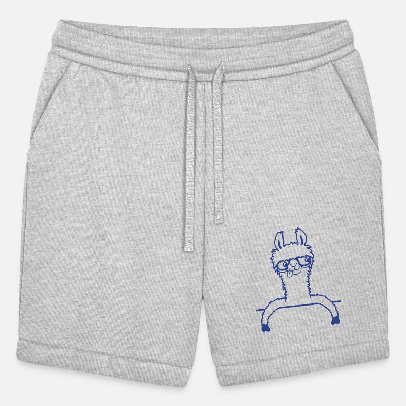 Llama Nerd Geek Horn-Rimmed Glasses Smart Funny