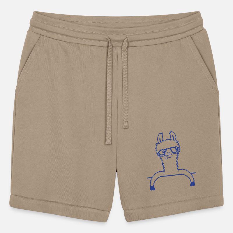 Llama Nerd Geek Horn-Rimmed Glasses Smart Funny