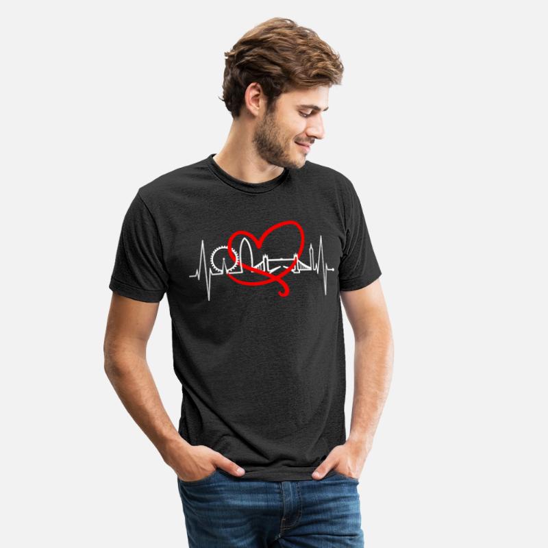 London Skyline Heartbeat England Fan Lover UK Gift
