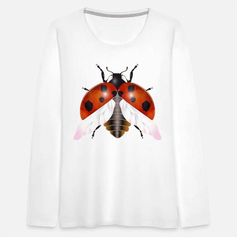 magical flying ladybug with wings