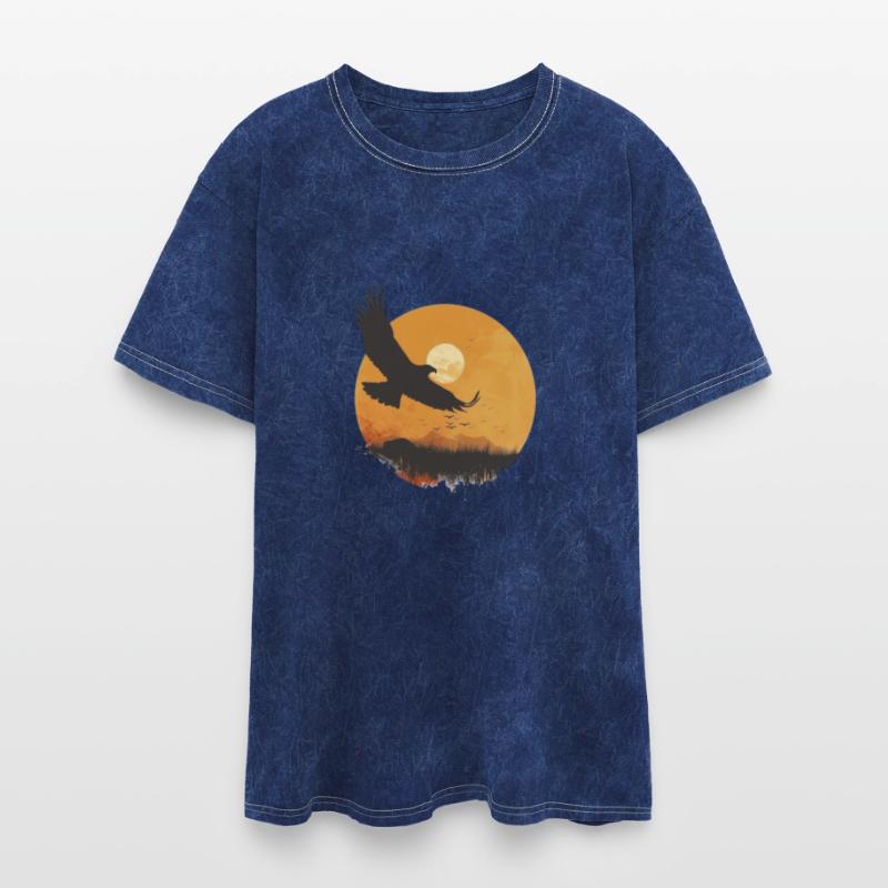 Majestic Eagle Soaring at Sunset