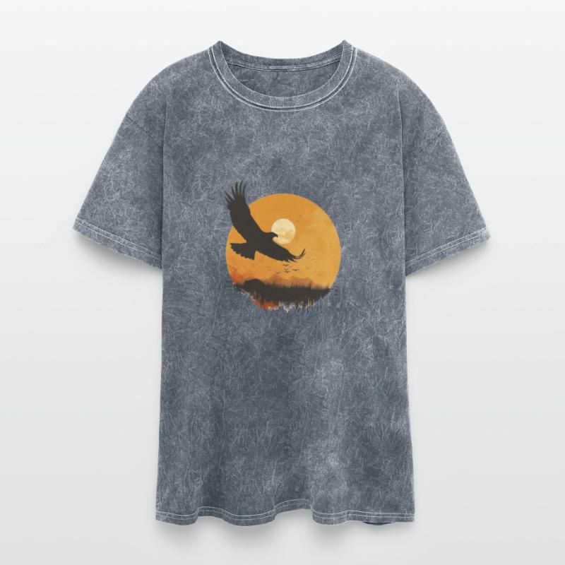 Majestic Eagle Soaring at Sunset