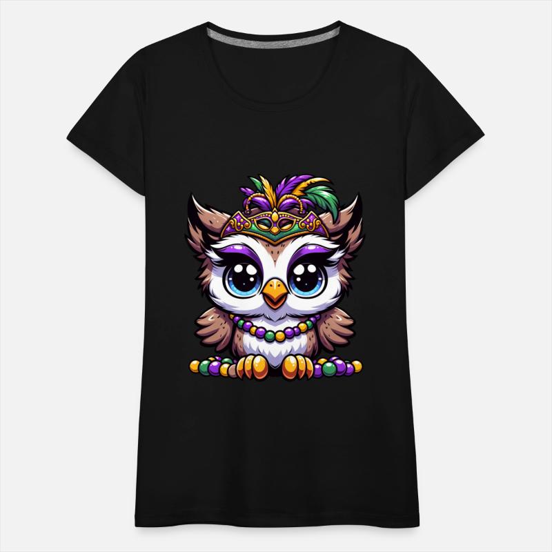 Mardi Gras Owl: Beads and Mask