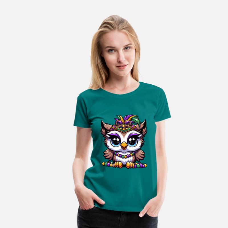 Mardi Gras Owl: Beads and Mask