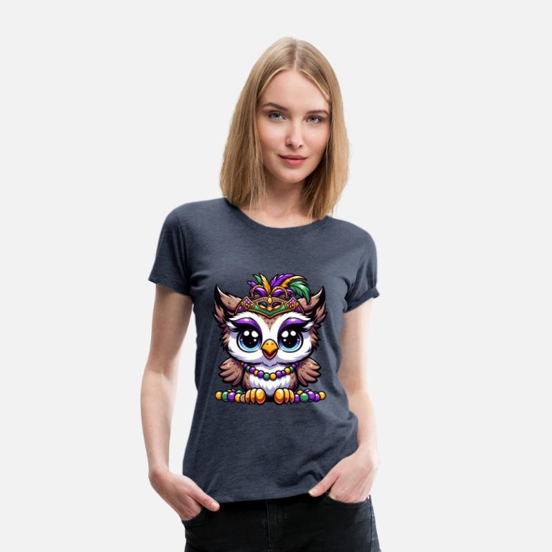 Mardi Gras Owl: Beads and Mask