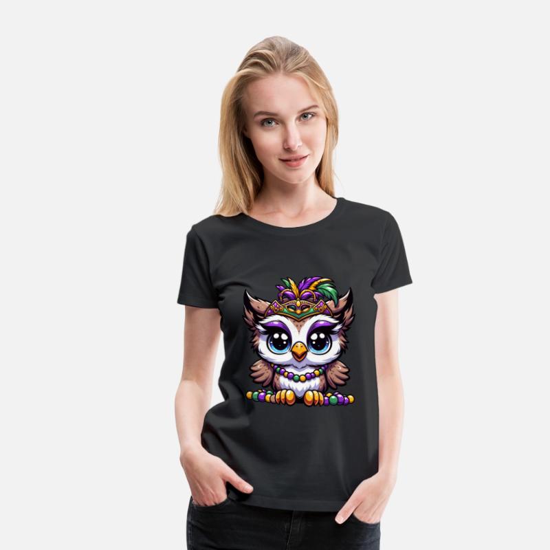 Mardi Gras Owl: Beads and Mask