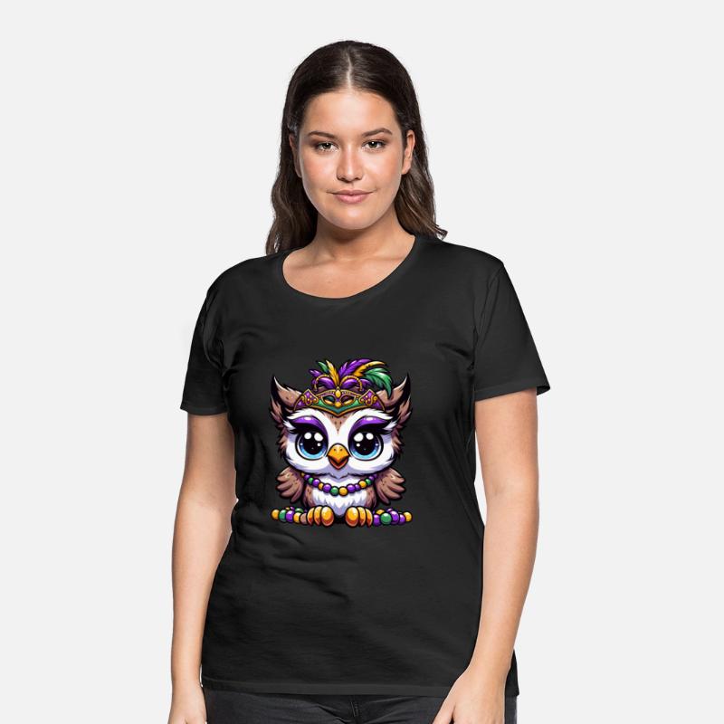 Mardi Gras Owl: Beads and Mask