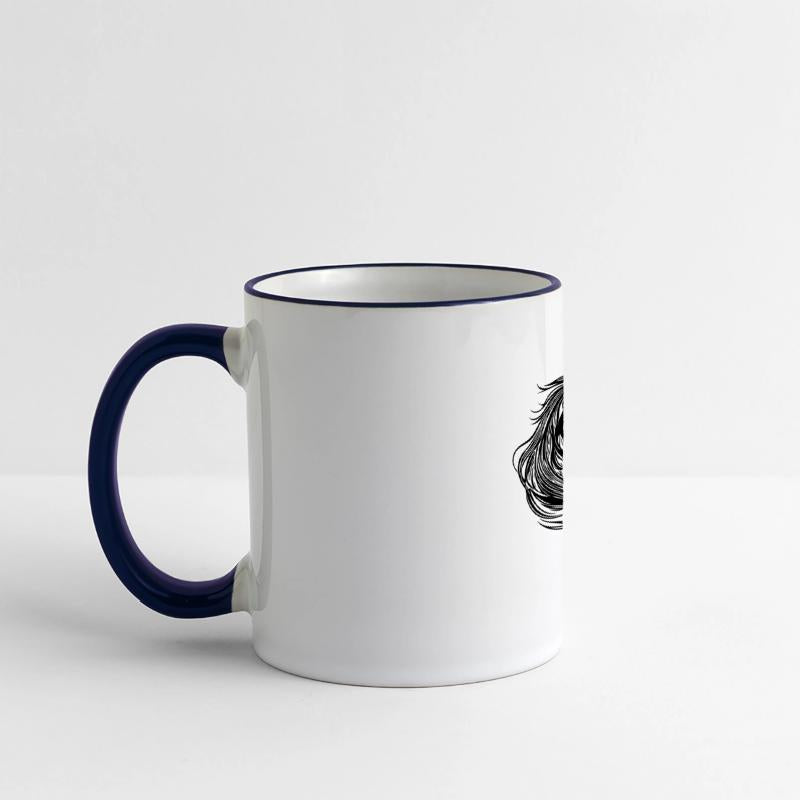 Mare Portrait With Elegant Mane Blowing In The