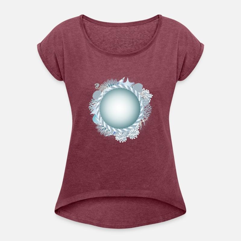 maritime frame with rope and coral reef optics