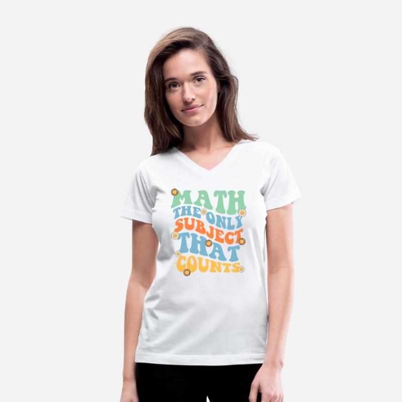 Math The Only Subject That Counts Retro Groovy