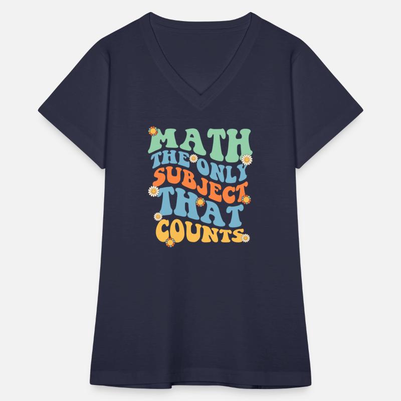 Math The Only Subject That Counts Retro Groovy