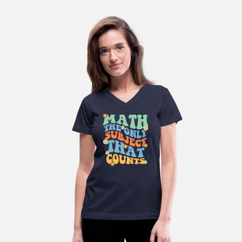 Math The Only Subject That Counts Retro Groovy