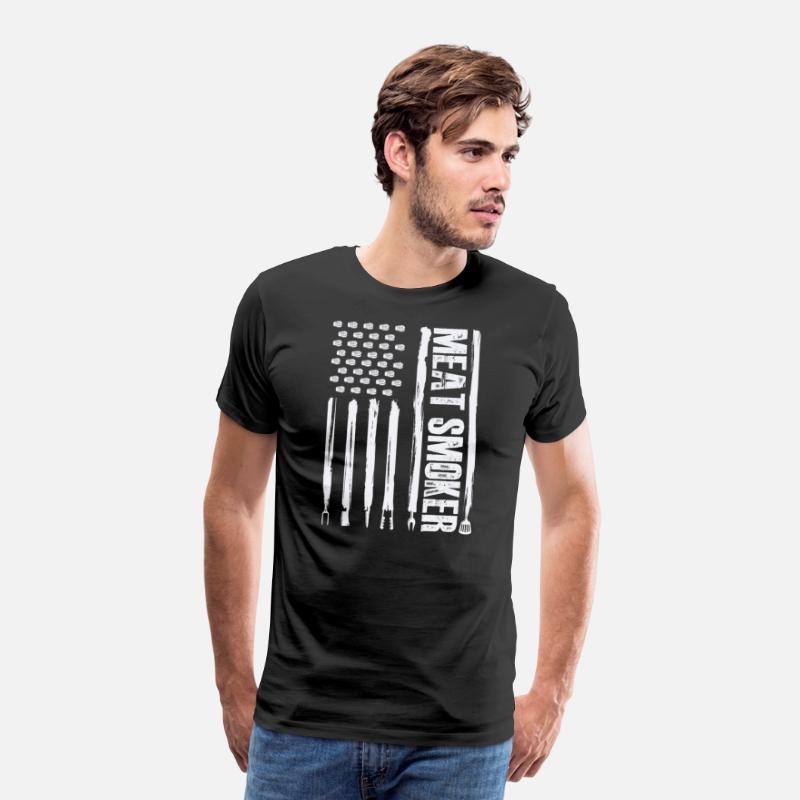Meat smoker Funny bbq american flag grilling tools