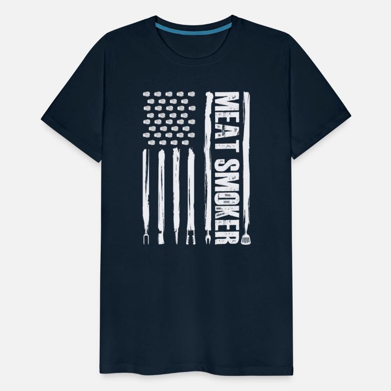 Meat smoker Funny bbq american flag grilling tools