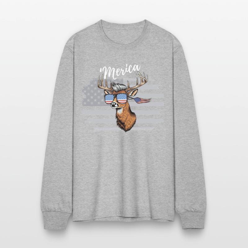 'Merica Deer with mullet American Flag Sunglasses