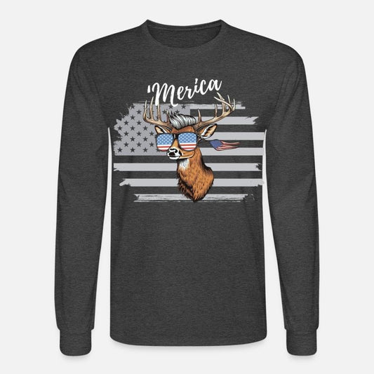 'Merica Deer with mullet American Flag Sunglasses