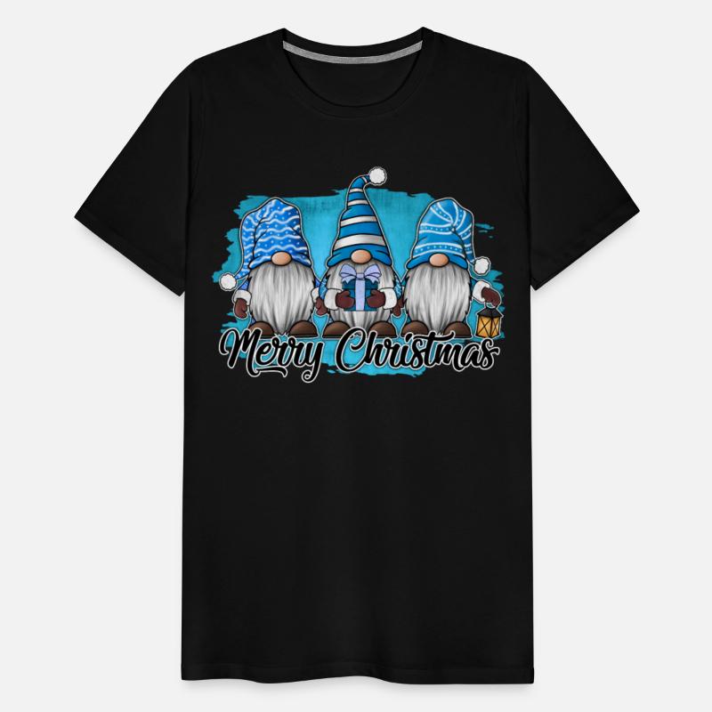 Merry Christmas Blue Gnomes Christmas Xmas Holiday