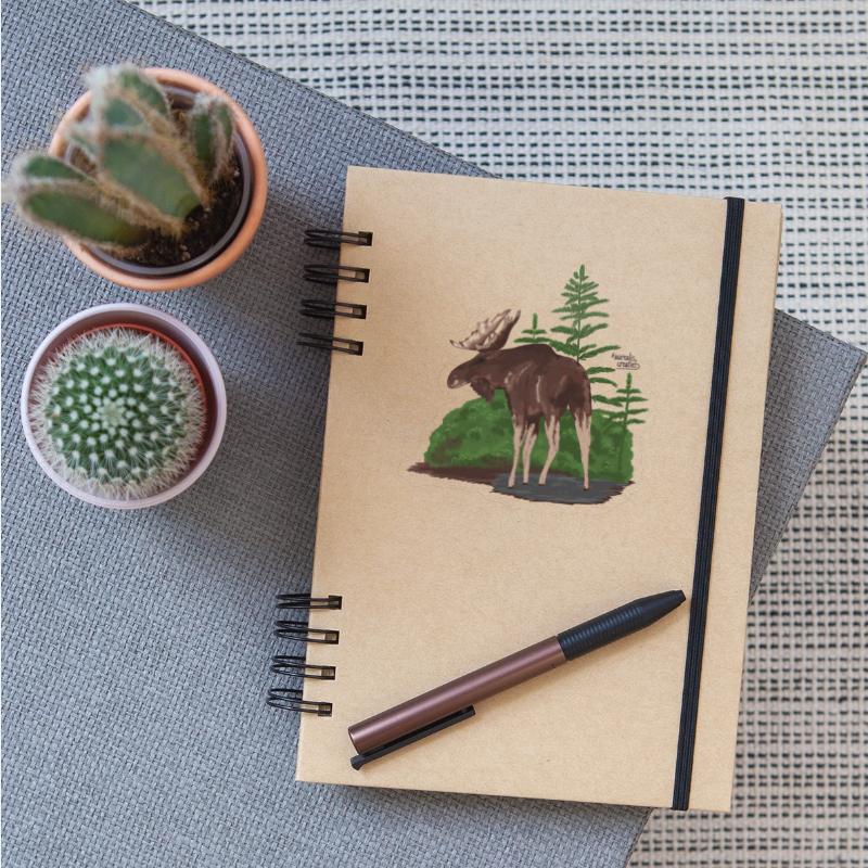 Moose in a Forest