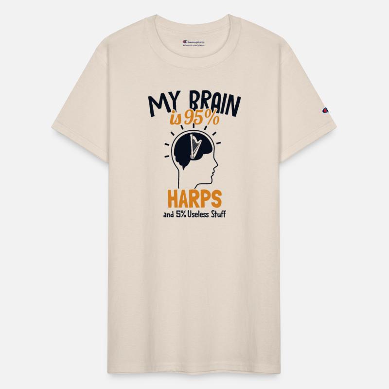 My Brain is 95% Harps Pedal Harp Harpist Konghou