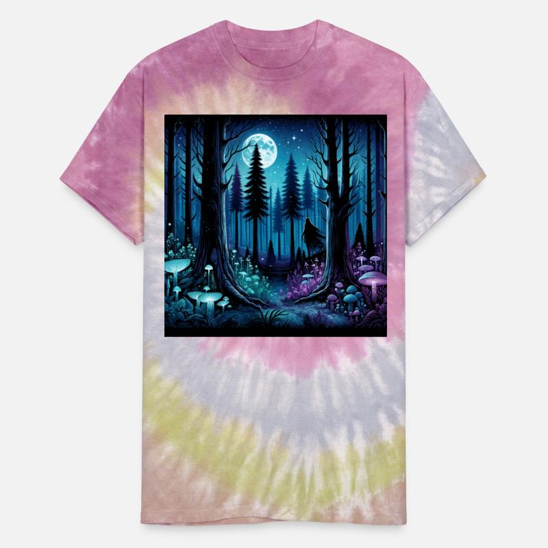 Mystic Moonlit Enchanted Forest