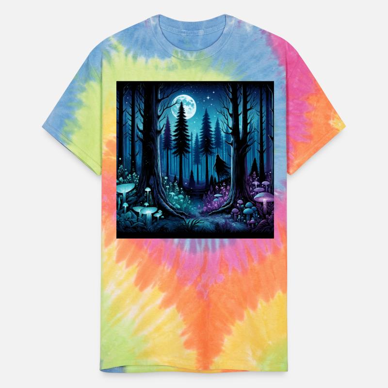 Mystic Moonlit Enchanted Forest