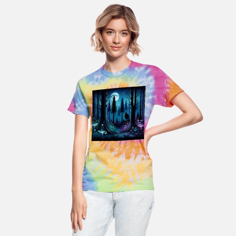 Mystic Moonlit Enchanted Forest