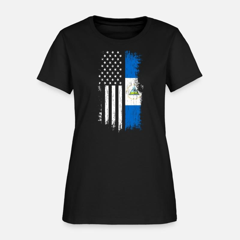 Nicaraguan American Flag Pride Nicaragua S