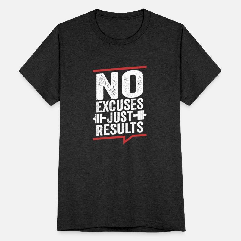 No Excuses Just Results Weight Lifting Workout Tra